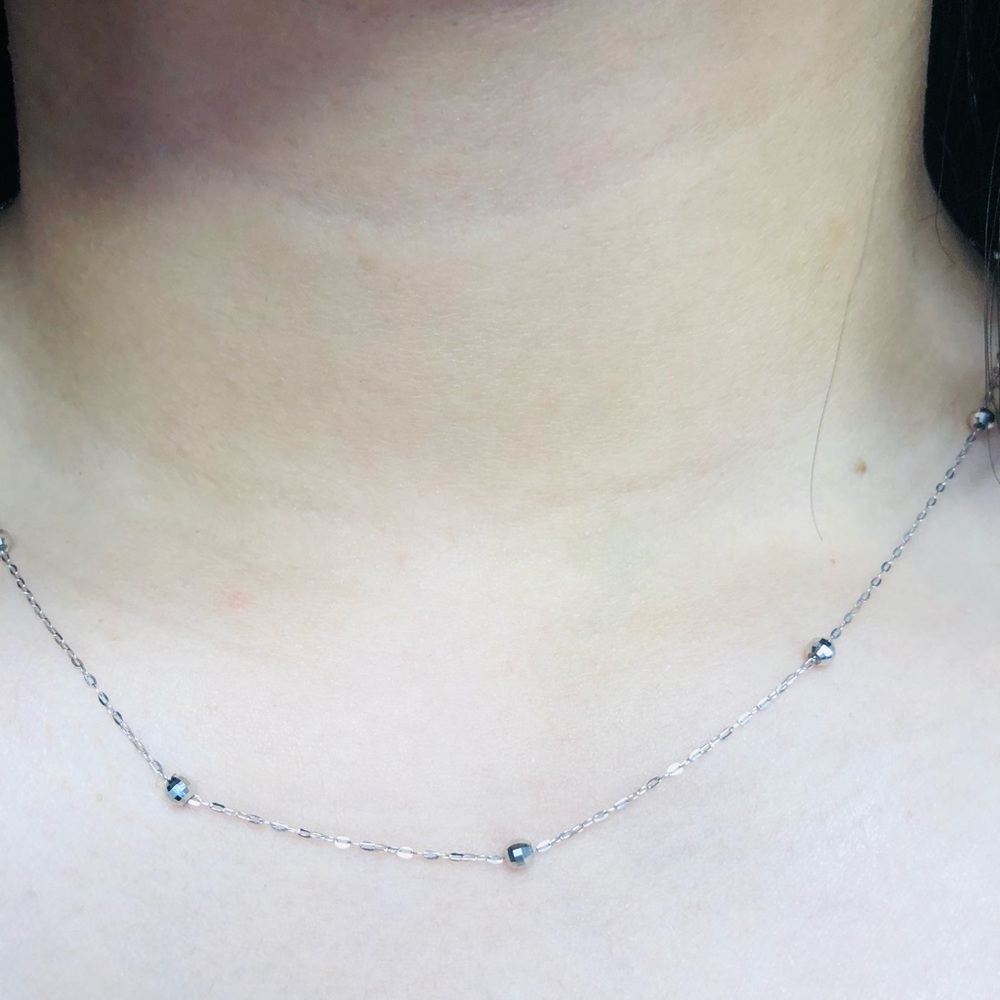 💯 authentic whitegold necklace
